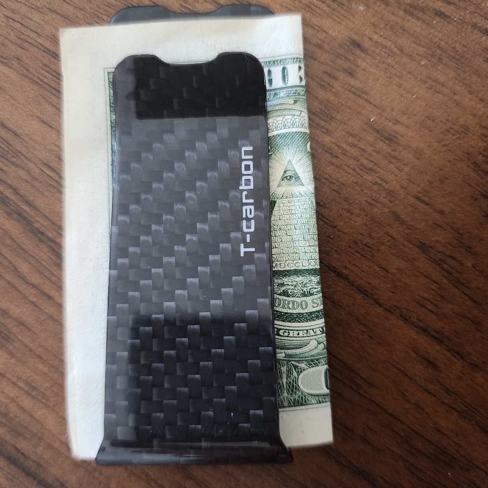 Carbon fiber money clip